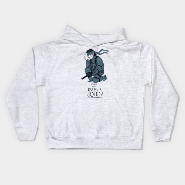 Do me a solid Kids Hoodie by Louisros